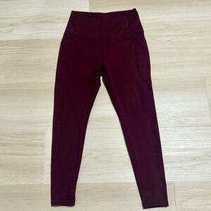 Danskin Deep Purple Dark Cherry High Rise 7/8 Leggings  Size M